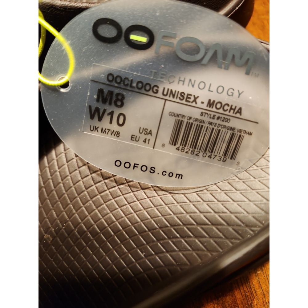OOFOS OOCLOOG Unisex Recover Clog MOCHA. New In Box. Mens 8, Womens 10 - Picture 5 of 8